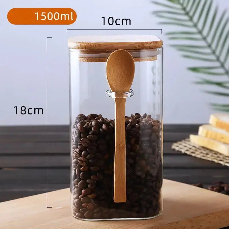 Boite de conservation en verre avec couvercle - 1500ml