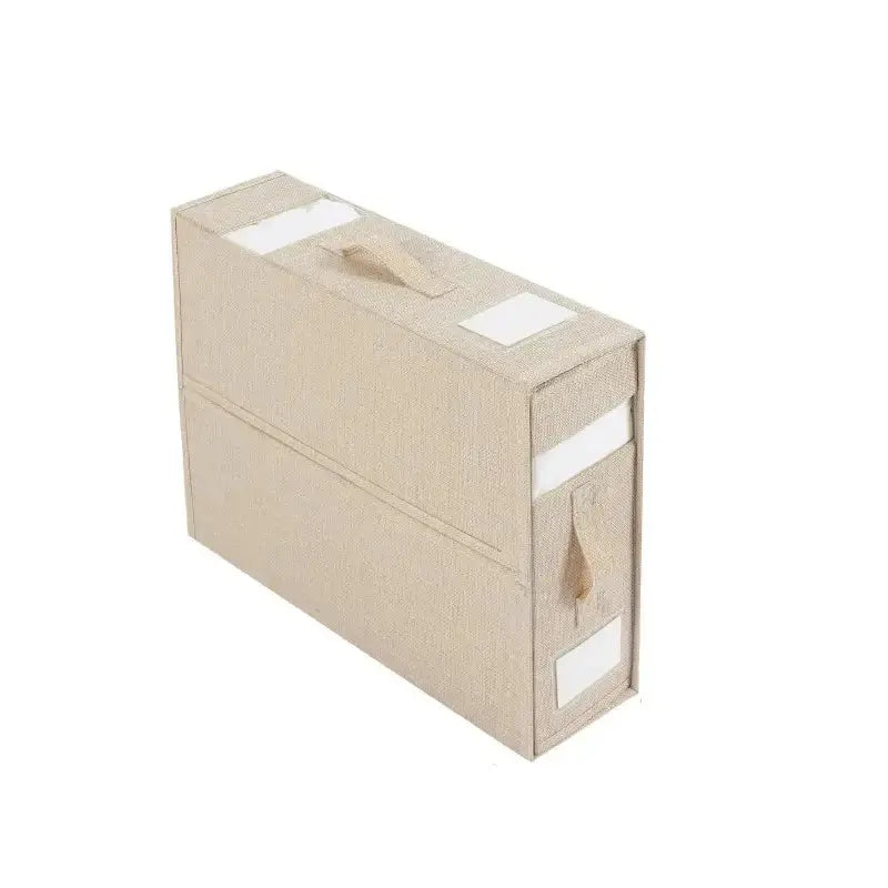 Boite rangement draps - Beige – rangement linge de lit