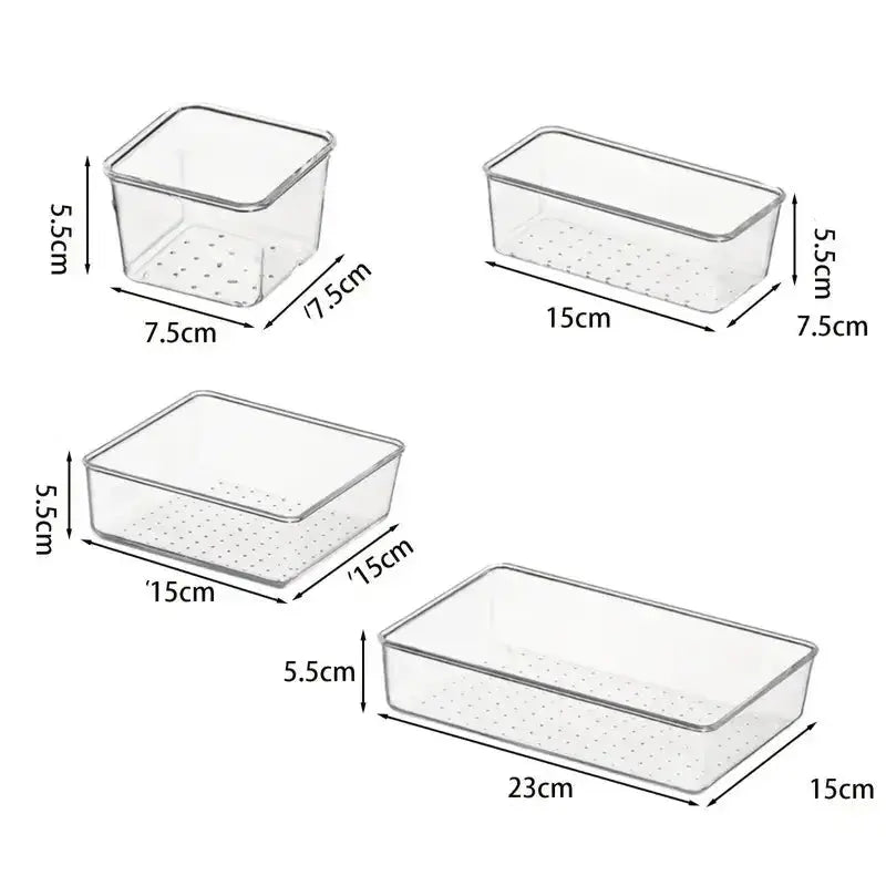 Lot de boite de rangement de tiroir - organiseur de tiroir