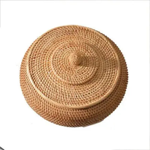 Panier en rotin avec couvercle - M - panier