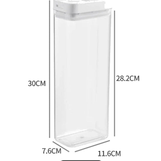 Boite de rangement alimentaire transparente fond blanc