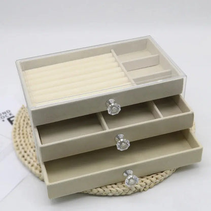 Boîte à bijoux transparente - Boitederangement.fr