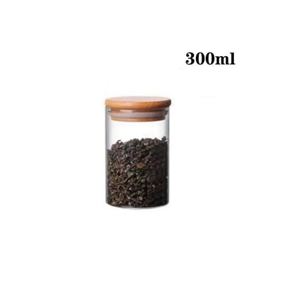 Boite en verre cylindrique - 300ml 6.5x10cm - bocaux