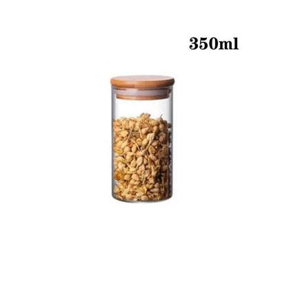 Boite en verre cylindrique - 350ml 6.5x12cm - bocaux