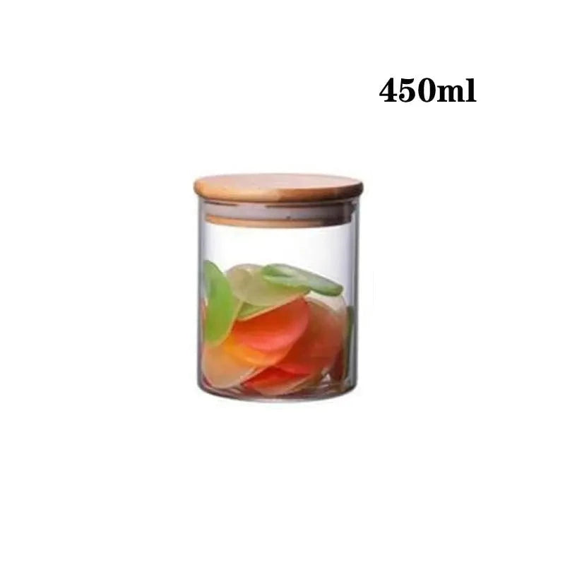 Boite en verre cylindrique - 450ml 8.5x10cm - bocaux