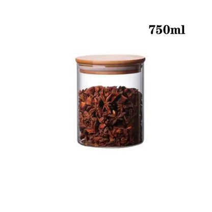 Boite en verre cylindrique - 750ml 10x12cm - bocaux