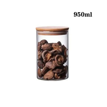 Boite en verre cylindrique - 950ml 10x15cm - bocaux