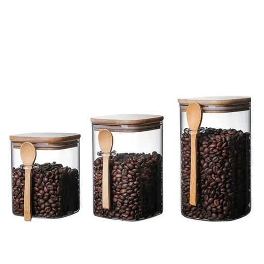 Boite de conservation en verre avec couvercle - bocal