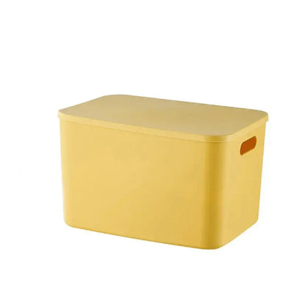 Boite de rangement plastique - Haute extra grande jaune