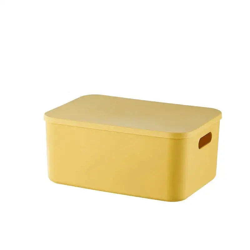 Boite de rangement plastique - Haute grande jaune - boite