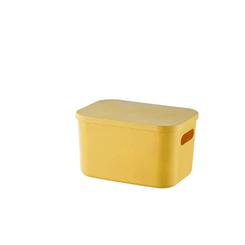 Boite de rangement plastique - Haute moyenne jaune - boite