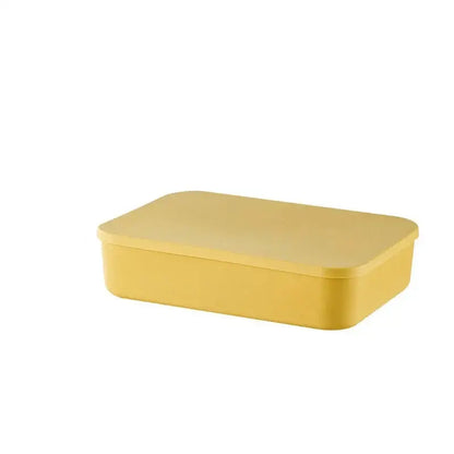 Boite de rangement plastique - Plat grande jaune - boite