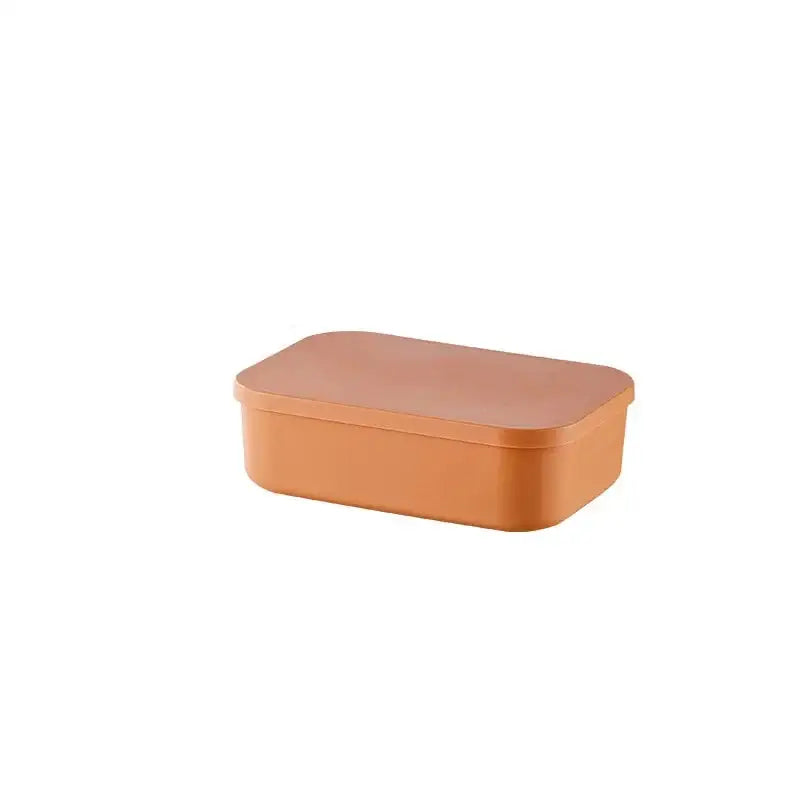 Boite de rangement plastique - Plat moyenne orange - boite