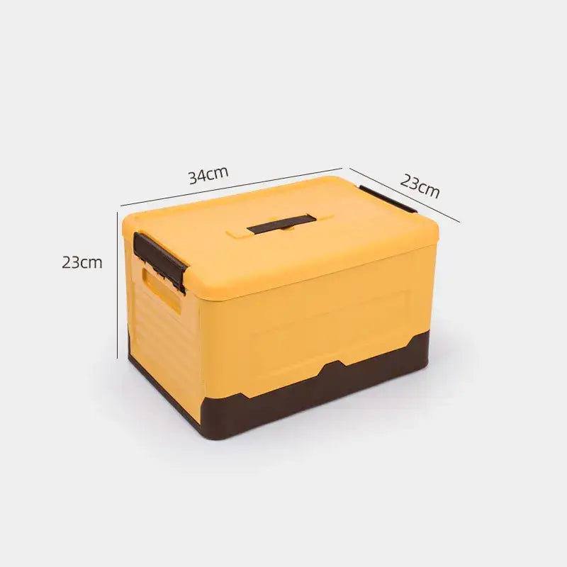 Boite de rangement pliable - Jaune - boite de rangement