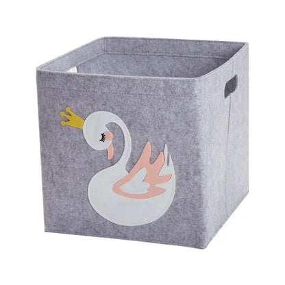 Boite de rangement tissu enfant - Cygne - boite