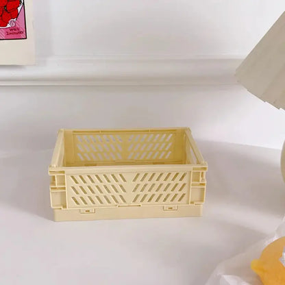 Cagette en plastique pliable - Jaune - panier
