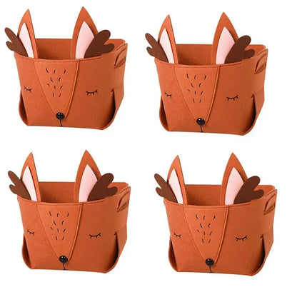 Cube de rangement animaux - Lot de 4 Cerfs - boite