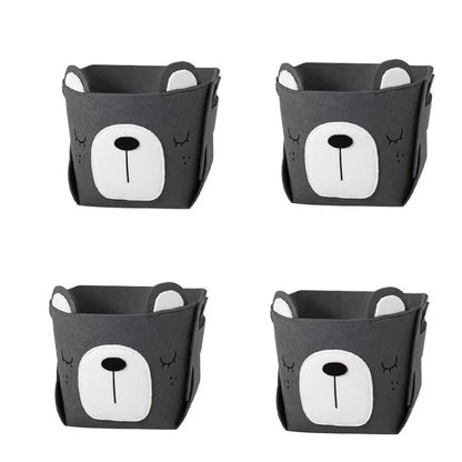 Cube de rangement animaux - Lot de 4 ours - boite